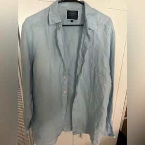 Charles Tyrwhitt - Light Blue Linen Polo